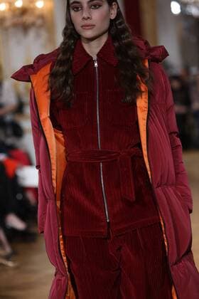 A model takes to the catwalk during the presentation of Paul & Joe s show as part of the Fall-Winter 2017-18 Paris Fashion Week on March 7, 2017.  PAR20170307105 MAYAxVIDON-WHITE