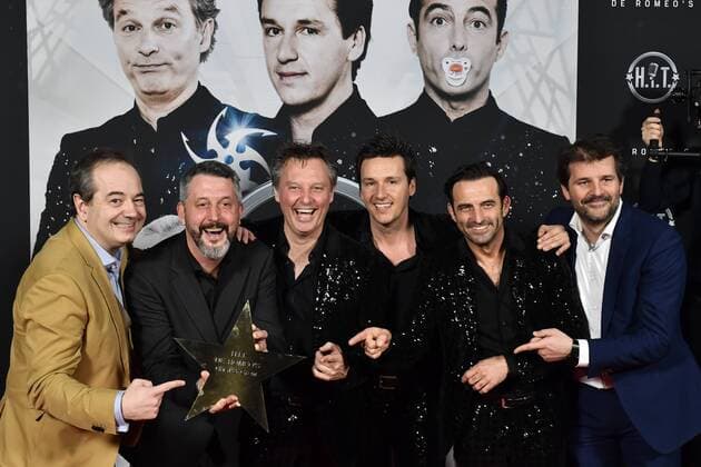 Cast and crew pose for the photographer at the official premiere of H.I.T. van de Romeo s, a movie of director Matthias Temmermans in Antwerp kinepolis, Wednesday 08 March 2017. The film will be released on 15 March.  DIRKxWAEM 05061056