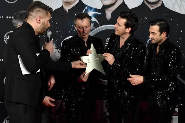 Cast and crew pose for the photographer at the official premiere of H.I.T. van de Romeo s, a movie of director Matthias Temmermans in Antwerp kinepolis, Wednesday 08 March 2017. The film will be released on 15 March.  DIRKxWAEM 05061100