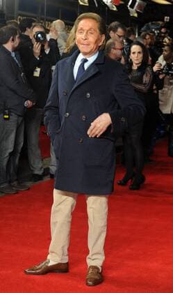 Italian fashion designer Valentino attends The World Premiere of The Time of Their Lives at the Curzon Mayfair in London. MARCH 8th 2017  TSTx17497