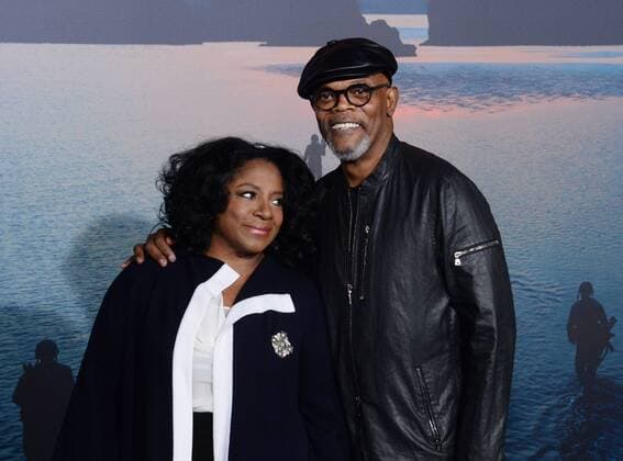 Cast member Samuel L. Jackson and his wife , actress LaTanya Richardson attend the premiere of the motion picture sci-fi fantasy Kong: Skull Island at the Dolby Theatre in the Hollywood section of Los Angeles on March 8, 2017. Storyline: A team of explorers and soldiers travel to an uncharted island in the Pacific, unaware that they are crossing into the domain of monsters, including the mythic Kong.  LAP2017030852 JIMxRUYMEN