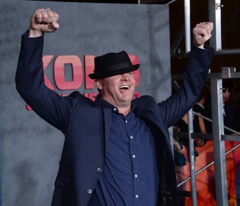 Actor David Koechner attends the premiere of the motion picture sci-fi fantasy Kong: Skull Island at the Dolby Theatre in the Hollywood section of Los Angeles on March 8, 2017. Storyline: A team of explorers and soldiers travel to an uncharted island in the Pacific, unaware that they are crossing into the domain of monsters, including the mythic Kong.  LAP2017030849 JIMxRUYMEN