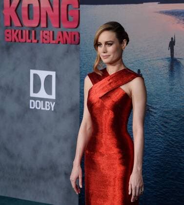 Cast member Brie Larson attends the premiere of the motion picture sci-fi fantasy Kong: Skull Island at the Dolby Theatre in the Hollywood section of Los Angeles on March 8, 2017. Storyline: A team of explorers and soldiers travel to an uncharted island in the Pacific, unaware that they are crossing into the domain of monsters, including the mythic Kong.  LAP2017030867 JIMxRUYMEN