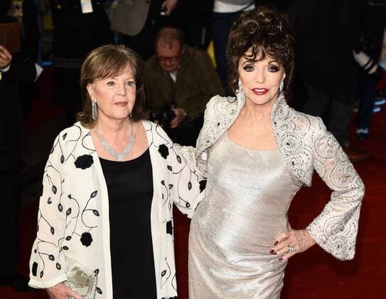 The Time Of Their Lives - London Premiere London, UK. Pauline Collins and Dame Joan Collins at The Time Of Their Lives Premiere held at Curzon Mayfair, Mayfair, London on Wednesday 8 March 2017 LMK392-63082-090317 