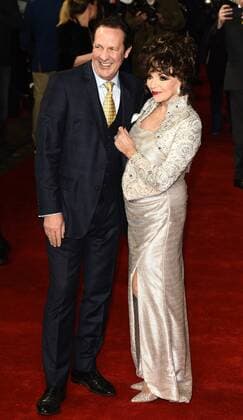 The Time Of Their Lives - London Premiere London, UK. Percy Gibson and Dame Joan Collins at The Time Of Their Lives Premiere held at Curzon Mayfair, Mayfair, London on Wednesday 8 March 2017 LMK392-63082-090317 