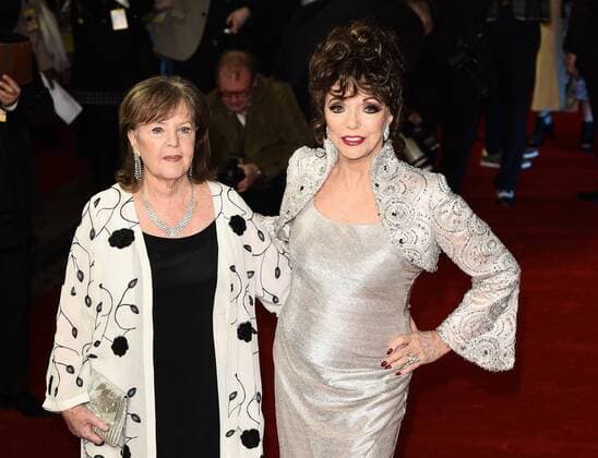 The Time Of Their Lives - London Premiere London, UK. Pauline Collins and Dame Joan Collins at The Time Of Their Lives Premiere held at Curzon Mayfair, Mayfair, London on Wednesday 8 March 2017 LMK392-63082-090317 