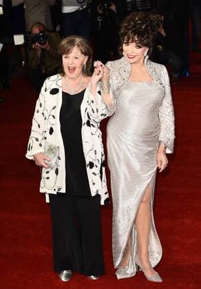 The Time Of Their Lives - London Premiere London, UK. Pauline Collins and Dame Joan Collins at The Time Of Their Lives Premiere held at Curzon Mayfair, Mayfair, London on Wednesday 8 March 2017 LMK392-63082-090317 