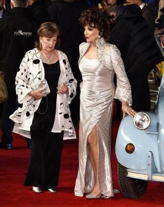 The Time Of Their Lives - London Premiere London, UK. Pauline Collins and Dame Joan Collins at The Time Of Their Lives Premiere held at Curzon Mayfair, Mayfair, London on Wednesday 8 March 2017 LMK392-63082-090317 