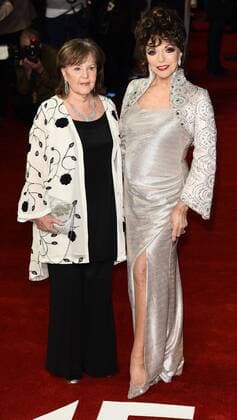 The Time Of Their Lives - London Premiere London, UK. Pauline Collins and Dame Joan Collins at The Time Of Their Lives Premiere held at Curzon Mayfair, Mayfair, London on Wednesday 8 March 2017 LMK392-63082-090317 