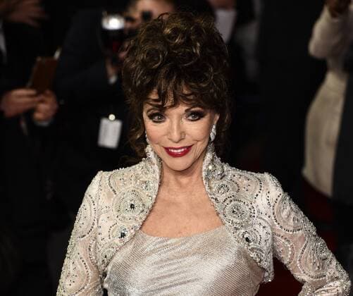 The Time Of Their Lives - London Premiere London, UK. Dame Joan Collins at The Time Of Their Lives Premiere held at Curzon Mayfair, Mayfair, London on Wednesday 8 March 2017 LMK392-63082-090317 