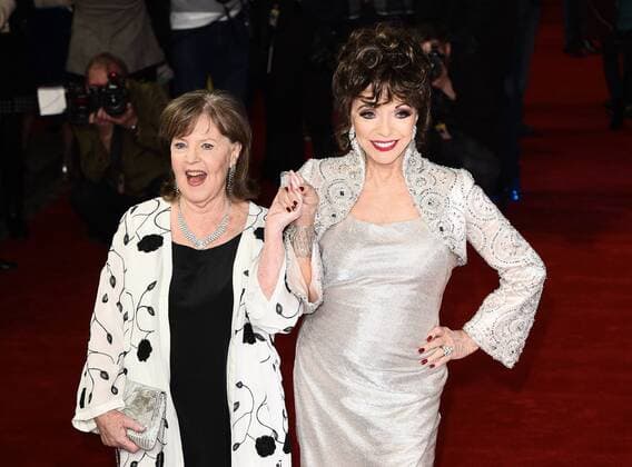 The Time Of Their Lives - London Premiere London, UK. Pauline Collins and Dame Joan Collins at The Time Of Their Lives Premiere held at Curzon Mayfair, Mayfair, London on Wednesday 8 March 2017 LMK392-63082-090317 