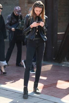 March 10, 2017 - Beijing, Beijing, China - Beijing, CHINA-March 10 2017: (EDITORIAL USE ONLY. CHINA OUT)..A model attends the casting of Mercedes-Benz China Fashion Week Autumn Winter 2017 in Beijing, March 10th, 2017. Beijing China  - ZUMAs145 20170310_zaa_s145_013 Copyright: xLixYueranx