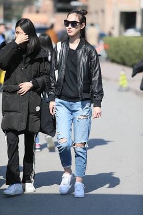 March 10, 2017 - Beijing, Beijing, China - Beijing, CHINA-March 10 2017: (EDITORIAL USE ONLY. CHINA OUT)..A model attends the casting of Mercedes-Benz China Fashion Week Autumn Winter 2017 in Beijing, March 10th, 2017. Beijing China  - ZUMAs145 20170310_zaa_s145_020 Copyright: xLixYueranx