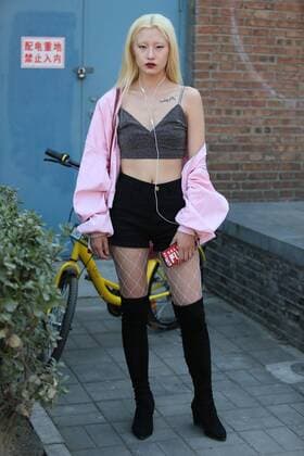 March 10, 2017 - Beijing, Beijing, China - Beijing, CHINA-March 10 2017: (EDITORIAL USE ONLY. CHINA OUT)..A model attends the casting of Mercedes-Benz China Fashion Week Autumn Winter 2017 in Beijing, March 10th, 2017. Beijing China  - ZUMAs145 20170310_zaa_s145_025 Copyright: xLixYueranx