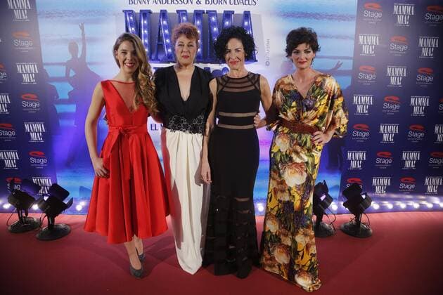 Photocall del estreno del musical Mamma Mia. Nina and las protagonistas del musical.  J.xLuisxCuesta