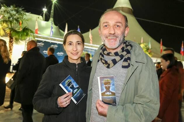 09.03.2017, Neu Marx, Cirque du Soleil - AMALUNA, Galapremiere in Wien im Bild: Karl Markovics -mit Gattin Stephanie Taussig