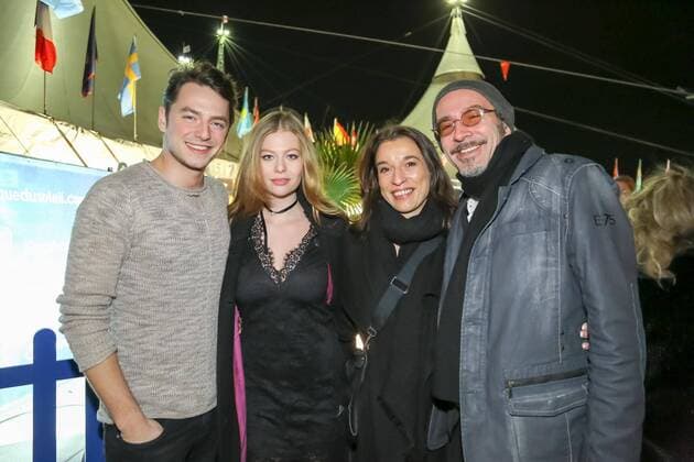 09.03.2017, Neu Marx, Cirque du Soleil - AMALUNA, Galapremiere in Wien im Bild: Kasper Leuthusen, Zoe Straub, Christof Straub -mit Freundin