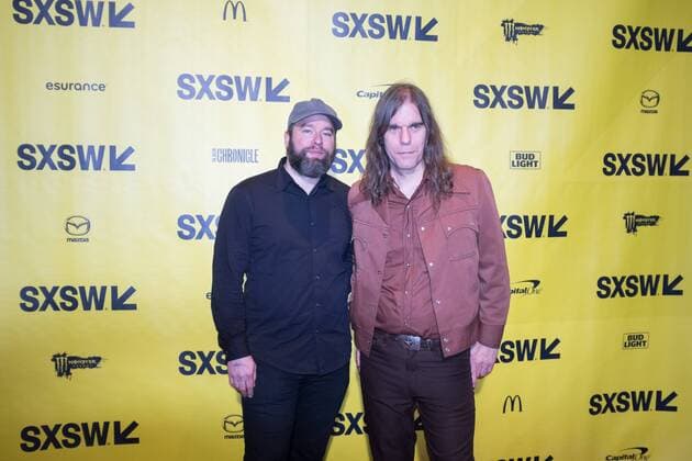 March 12, 2017 - (L-R) Composers ALEX MASS of the Black Angels and GRAHAM REYNOLDS attend world premiere of the Honor Farm at the Stateside Theater during SXSW Austin, Texas - ZUMAc112 20170312_zaf_c112_001 Copyright: xSandyxCarsonx