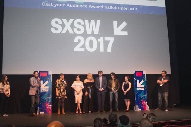 March 12, 2017 - Director KAREN SKLOSS leads a Q and A after the world premiere of the Honor Farm at the Stateside Theater during SXSW Austin, Texas - ZUMAc112 20170312_zaf_c112_002 Copyright: xSandyxCarsonx