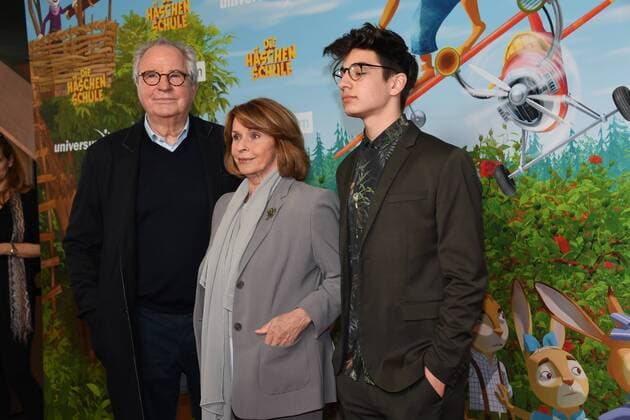 Friedrich von Thun, Senta Berger und Noah Levi Deutschlandpremiere Die Häschenschule - Jagd nach dem Goldenen Ei Mathäser Filmpalast Kino Film Fernsehen München 12.03.2017