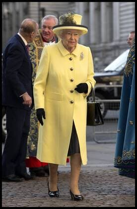 . 13 03 2017. London, United Kingdom. Her Majesty Elizabeth II The Queen, Head of the Commonwealth, arrives at the Commonwealth Service at Westminster Abbey on Commonwealth Day, in London, UK.  xBenxStevensx xi-Imagesx IIM-14641-0007