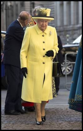 . 13 03 2017. London, United Kingdom. Her Majesty Elizabeth II The Queen, Head of the Commonwealth, arrives at the Commonwealth Service at Westminster Abbey on Commonwealth Day, in London, UK.  xBenxStevensx xi-Imagesx IIM-14641-0010