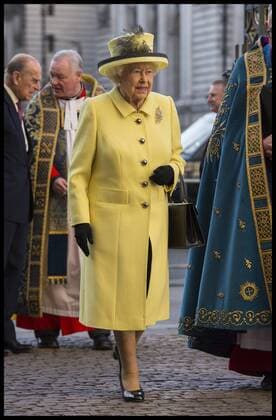 . 13 03 2017. London, United Kingdom. Her Majesty Elizabeth II The Queen, Head of the Commonwealth, arrives at the Commonwealth Service at Westminster Abbey on Commonwealth Day, in London, UK.  xBenxStevensx xi-Imagesx IIM-14641-0013