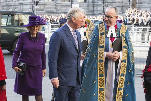 Commonwealth Day, Westminster Abbey, London, UK London, UK. 13 March 2017. Camilla, Duchess of Cornwall and Prince Charles, The Prince of Wales. To mark and celebrate the Sapphire Jubilee of HM The Queen, 65 years as Head of The Commonwealth, HM The Queen, members of the Royal Family attend a service at Westminster Abbey.