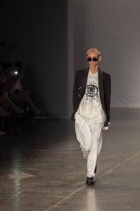 March 13, 2017 - Sao Paulo, Sao Paulo, Brazil - Model presents creation by Joao Pimenta, during the Sao Paulo Fashion Week, winter 2017 edition, this Monday, in Sao Paulo, Brazil. Sao Paulo Brazil - ZUMAl146 20170313_zaf_l146_084 Copyright: xPauloxLopesx