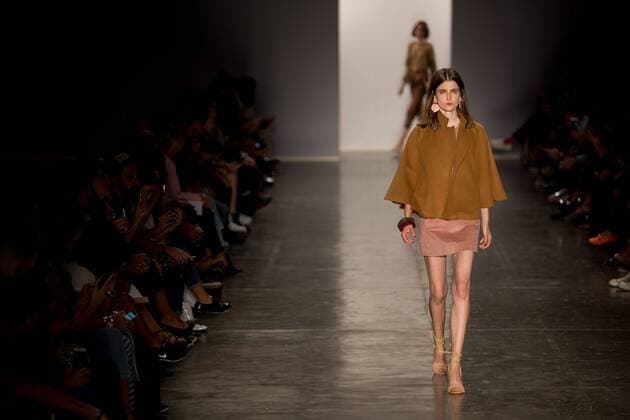 March 13, 2017 - Sao Paulo, Sao Paulo, Brazil - Model presents creation by Lilly Sarti, during the Sao Paulo Fashion Week, winter 2017 edition, this Monday, in Sao Paulo, Brazil. Sao Paulo Brazil - ZUMAl146 20170313_zaf_l146_108 Copyright: xPauloxLopesx