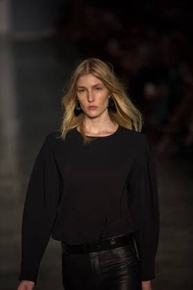 March 13, 2017 - Sao Paulo, Sao Paulo, Brazil - Model presents creation by Lilly Sarti, during the Sao Paulo Fashion Week, winter 2017 edition, this Monday, in Sao Paulo, Brazil. Sao Paulo Brazil - ZUMAl146 20170313_zaf_l146_109 Copyright: xPauloxLopesx