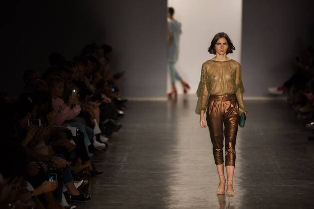 March 13, 2017 - Sao Paulo, Sao Paulo, Brazil - Model presents creation by Lilly Sarti, during the Sao Paulo Fashion Week, winter 2017 edition, this Monday, in Sao Paulo, Brazil. Sao Paulo Brazil - ZUMAl146 20170313_zaf_l146_110 Copyright: xPauloxLopesx