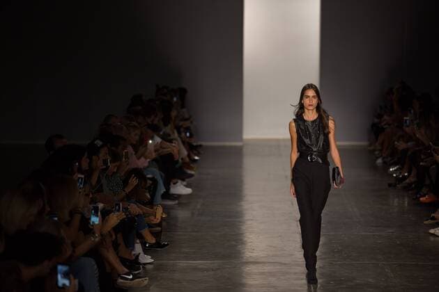 March 13, 2017 - Sao Paulo, Sao Paulo, Brazil - Model presents creation by Lilly Sarti, during the Sao Paulo Fashion Week, winter 2017 edition, this Monday, in Sao Paulo, Brazil. Sao Paulo Brazil - ZUMAl146 20170313_zaf_l146_117 Copyright: xPauloxLopesx