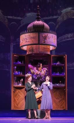 An American in Paris, London, UK London, UK. 14 March 2017. Jane Asher (Madame Baurel) and Leanne Cope (Lise Dassin). UK Premiere of the Tony Award-winning new musical An American in Paris at the Dominion Theatre. Directed and choreographed by Christopher Wheeldon, the musical stars Robert Fairchild, Leanne Cope, Haydn Oakley, Zoe Rainey, David Seadon-Young and Jane Asher.