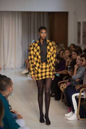 March 14, 2017 - Sao Paulo, Sao Paulo, Brazil - Model presents creation by Vitorino Campos, during the Sao Paulo Fashion Week, winter 2017 edition, in Sao Paulo, Brazil. Sao Paulo Brazil - ZUMAl146 20170314_zaf_l146_004 Copyright: xPauloxLopesx