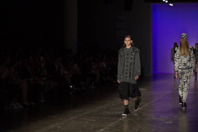 March 14, 2017 - Sao Paulo, Sao Paulo, Brazil - Model presents creation by Patbo, during the Sao Paulo Fashion Week, N43 winter 2017 edition, in Sao Paulo, Brazil. Sao Paulo Brazil - ZUMAl146 20170314_zaf_l146_096 Copyright: xPauloxLopesx