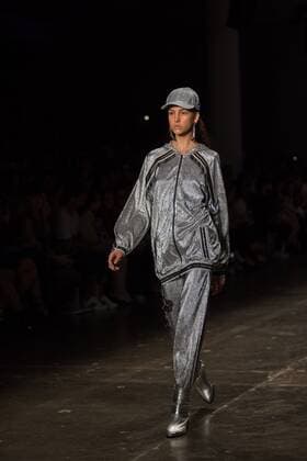 March 14, 2017 - Sao Paulo, Sao Paulo, Brazil - Model presents creation by Patbo, during the Sao Paulo Fashion Week, N43 winter 2017 edition, in Sao Paulo, Brazil. Sao Paulo Brazil - ZUMAl146 20170314_zaf_l146_094 Copyright: xPauloxLopesx