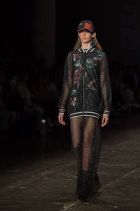 March 14, 2017 - Sao Paulo, Sao Paulo, Brazil - Model presents creation by Patbo, during the Sao Paulo Fashion Week, N43 winter 2017 edition, in Sao Paulo, Brazil. Sao Paulo Brazil - ZUMAl146 20170314_zaf_l146_098 Copyright: xPauloxLopesx