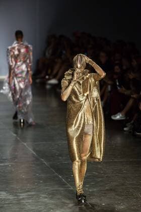 March 14, 2017 - Sao Paulo, Sao Paulo, Brazil - Model presents creation by Lino Villaventura, during the Sao Paulo Fashion Week, N43 winter 2017 edition, in Sao Paulo, Brazil. Sao Paulo Brazil - ZUMAl146 20170314_zaf_l146_109 Copyright: xPauloxLopesx