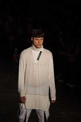 March 14, 2017 - Sao Paulo, Sao Paulo, Brazil - Model presents creation by Lino Villaventura, during the Sao Paulo Fashion Week, N43 winter 2017 edition, in Sao Paulo, Brazil. Sao Paulo Brazil - ZUMAl146 20170314_zaf_l146_114 Copyright: xPauloxLopesx
