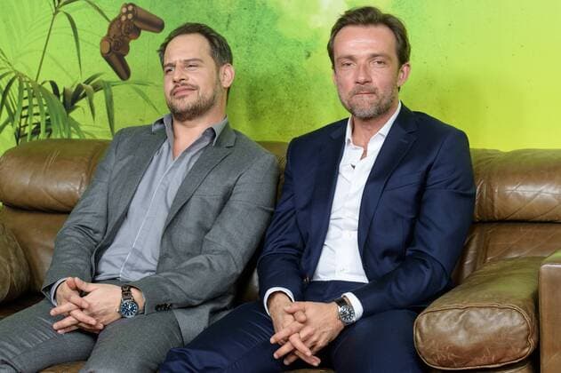 Koeln Moritz Bleibtreu und Lucas Gregorowicz bei der Deutschland Premiere von Lommbock im Cinedom in Koeln am 14.03.2017, Copyright: xSchueler Eibner-Pressefotox EP_JSE