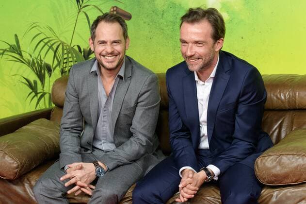 Koeln Moritz Bleibtreu und Lucas Gregorowicz bei der Deutschland Premiere von Lommbock im Cinedom in Koeln am 14.03.2017, Copyright: xSchueler Eibner-Pressefotox EP_JSE