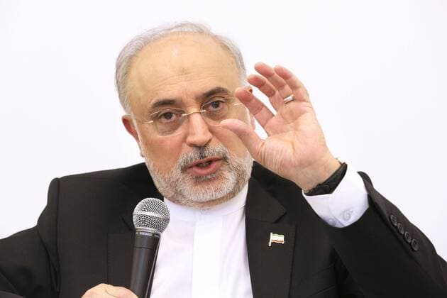 Ali Akbar Salehi iranischer Vizepräsident und Chef der iranischen Atomenergiebehörde am 28.09.2016 bei einem Vortrag in Wien  1065509420