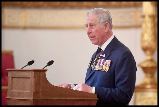 . 14 03 2017. London, United Kingdom. The Royal Gurkha service medals. Prince Charles, Prince of Wales attends a medal presentation for The Royal Gurkha Rifles at Buckingham Palace on March 14, 2017 in London, England. 2017 marks the 40th anniversary of The Prince Of Wales as Colonel-in-Chief of The Royal Gurkha Rifles  xi-Imagesx xPoolx IIM-14660-0034
