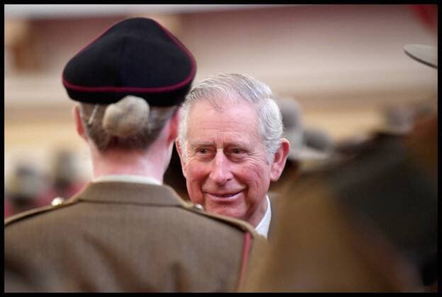 . 14 03 2017. London, United Kingdom. The Royal Gurkha service medals. Prince Charles, Prince of Wales attends a medal presentation for The Royal Gurkha Rifles at Buckingham Palace on March 14, 2017 in London, England. 2017 marks the 40th anniversary of The Prince Of Wales as Colonel-in-Chief of The Royal Gurkha Rifles.  xi-Imagesx xPoolx IIM-14660-0025