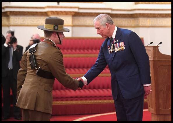 . 14 03 2017. London, United Kingdom. The Royal Gurkha service medals. Prince Charles, Prince of Wales attends a medal presentation for The Royal Gurkha Rifles at Buckingham Palace on March 14, 2017 in London, England. 2017 marks the 40th anniversary of The Prince Of Wales as Colonel-in-Chief of The Royal Gurkha Rifles.  xi-Imagesx xPoolx IIM-14660-0028