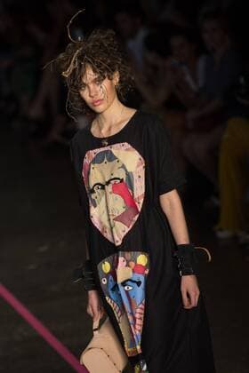 March 15, 2017 - Sao Paulo, Sao Paulo, Brazil - Model presents creation by Isabela Capeto, during the Sao Paulo Fashion Week, N43 winter 2017 edition, in Sao Paulo, Brazil. Sao Paulo Brazil - ZUMAl146 20170315_zaf_l146_014 Copyright: xPauloxLopesx