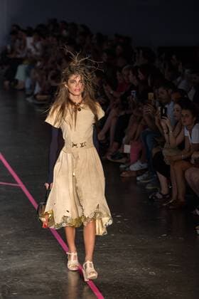 March 15, 2017 - Sao Paulo, Sao Paulo, Brazil - Model presents creation by Isabela Capeto, during the Sao Paulo Fashion Week, N43 winter 2017 edition, in Sao Paulo, Brazil. Sao Paulo Brazil - ZUMAl146 20170315_zaf_l146_012 Copyright: xPauloxLopesx