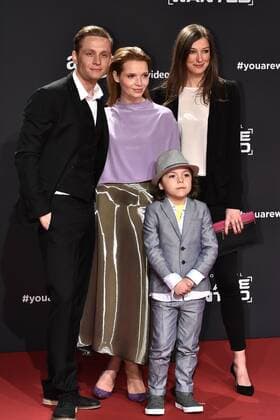 Matthias Schweighöfer, Karoline Herfurth, Franz Hagn und Alexandra Maria Lara bei der Premiere der 6teiligen Amazon Serie You Are Wanted am 15.03.2017 in Berlin You Are Wanted Serien Premiere in Berlin, 2017 