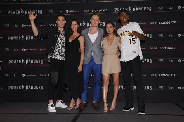 March 15, 2017 - Mexico City, Mexico - Ludi Lin, Naomi Scott, Dacree Montgomery, Becky G, RJ Cyler poses to photographers during the Power Rangers film press conference at St. Regis Hotel on March 15, 2017 in Mexico City, Mexico Mexico City Mexico  - ZUMAn230 20170315_zaa_n230_298 Copyright: xCarlosxTischlerx